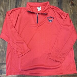 Men's XL‎ Washington Capitols 1/4 Zip Pullover Longsleeve Sweater, Jersey, NHL,